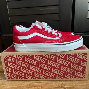 UNISEX RED OLD SKOOL VANS